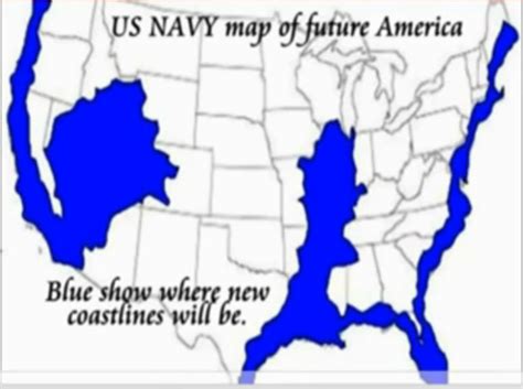 Us Navy Map Of Future America United States Map New Madrid Future Earth