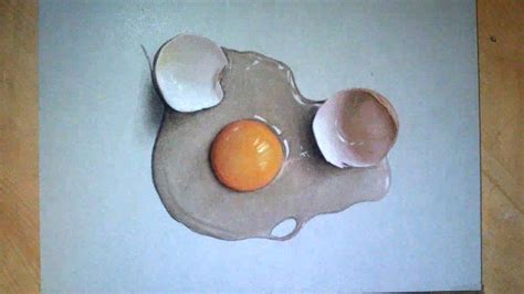 Artist Draws An Incredibly Realistic Cracked Egg D Drawings D