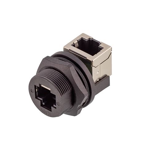 Waterproof RJ45 Bulkhead Connector Panel Mount |Shine Industry