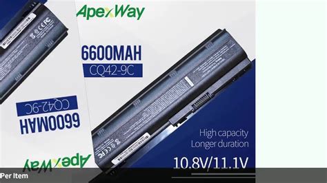 9cells 6600mah Battery For HP Pavilion DM4 DV3 G32 G42 G62 G56 G72 For