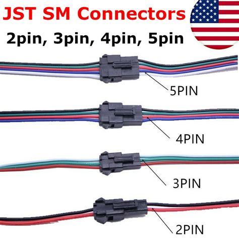 Jst Sm Pin Male Female Connector With Wires Jst Sm Pin Hot Sex Picture