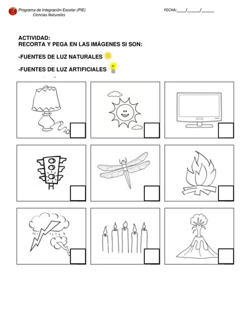 Cuadernillo La luz y El Sonido 3 Básico profe social