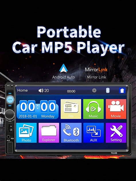 Pieza Septon Hd Din Radio De Coche Est Reo Autorradio Pantalla