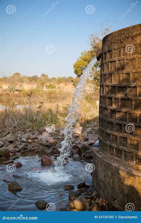 Wastage Of Water By Tank Stock Photography - Image: 23735702