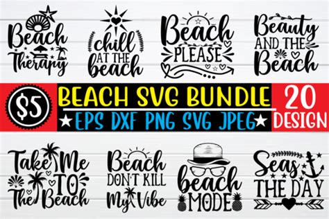 Beach Svg Bundle Bundle · Creative Fabrica