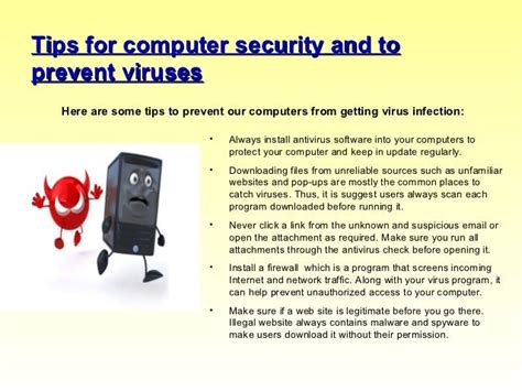 Tips For Computer Security And Prevent Your Computer Against Viruses