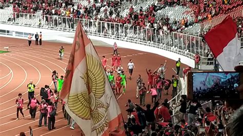 Kemeriahan Ultras Garuda Di GBK Timnas U 19 Lolos Piala Asia YouTube