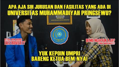 Apa Aja Si Jurusan Dan Fasilitas Yang Ada Di Universitas Muhammadiyah