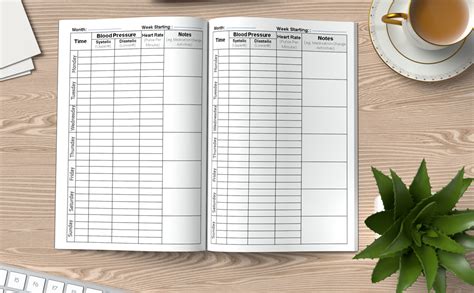 Blood Pressure Log Book Simple Daily Record And Monitor Blood Pressure