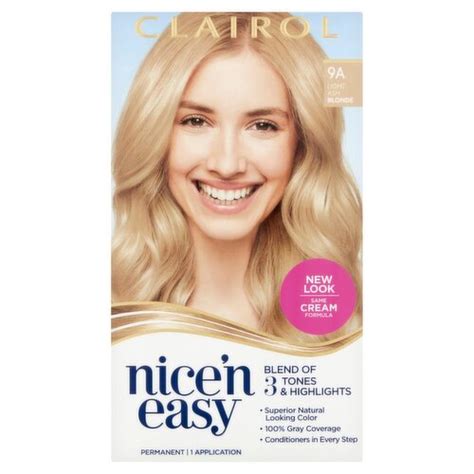 Clairol Nice N Easy 9A Light Ash Blonde Permanent Haircolor 1 Application ShopRite