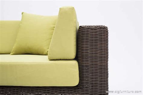 New Outdoor High Quality Corner Chunky Rattan Wicker Sofa Lounge Set