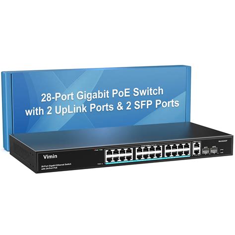 Vimin Port Gigabit Poe Switch Unmanaged With Uplink Gigabit Ports