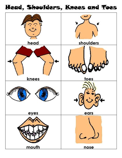 Head, Shoulders, Knees and Toesを遊びつくす – 歌、歌詞、動画、コード、楽譜、えいごであそぼ版もあるよ！