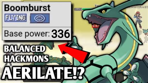 AERILATE BOOMBURST RAYQUAZA IS INSANE IN BALANCED HACKMONS POKEMON