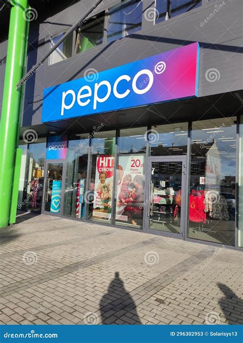 Tarnow Poland October Pepco Store Entrance Editorial Stock