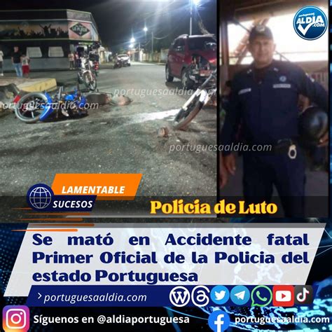 Se Mat Oficial De La Polic A Tras Estrellarse Con Su Moto En La Redoma