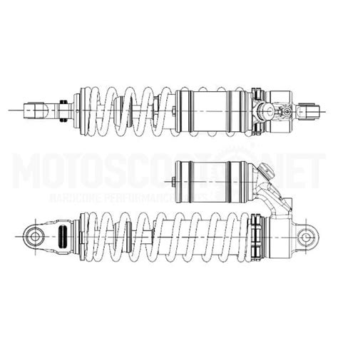 Amortecedor Pitbike Dnm Mm Centro A Centro Mola Lb In Garrafa