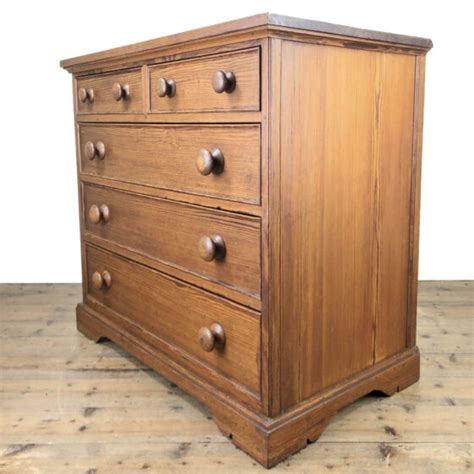 Antique Pitch Pine Chest Of Drawers M Penderyn Antiques