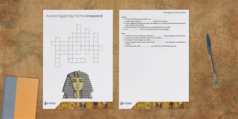 Ancient Egypt Key Terms Crossword Creat De Profesori