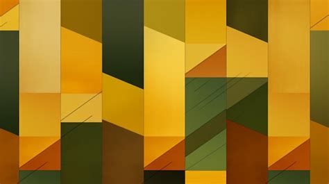 Premium Photo Mustard Yellow Burnt Orange And Olive Green Geometric