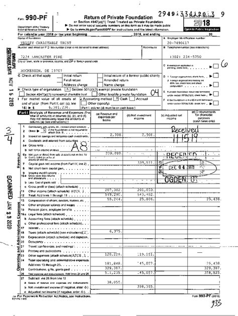 Fillable Online Docslib Orgdoc9611269990 PF Or Section 4947 A 1 Trust