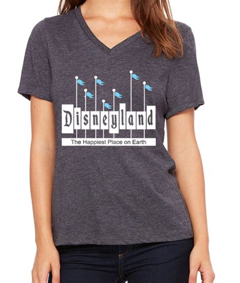 Disney Shirts Womens Disneyland Shirt Disneyland Sign Shirt Etsy