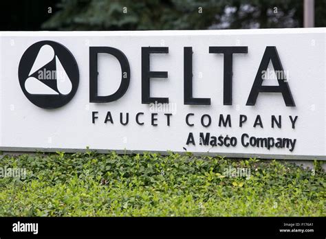 A Logo Sign Outside Of The Headquarters Of The Delta Faucet Company In