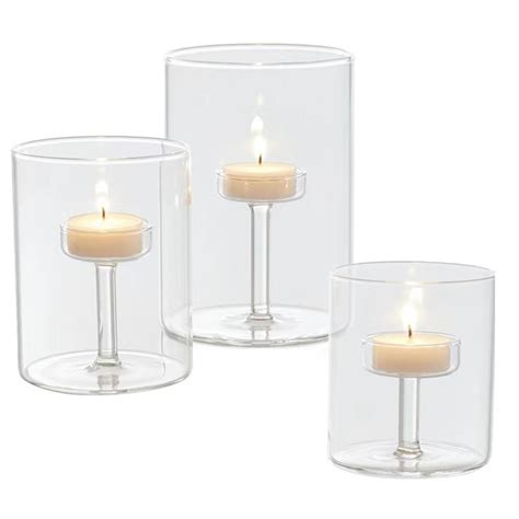 Multi Design Glass Candle Holder Romantic Valentine S Day Candlelight Dinner Candle Cup Hotel