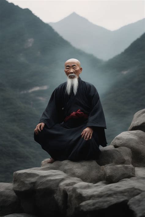 An Old Taoist Sifu In A Rare Mountain By C K Playground