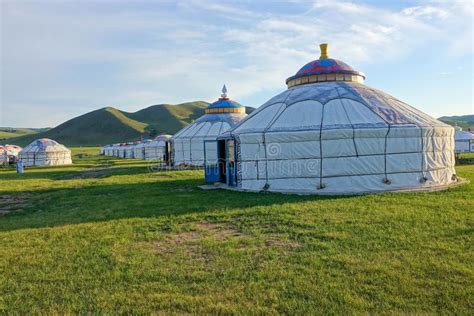 Mongolian yurts stock photo. Image of scenery, mongolian - 96858482