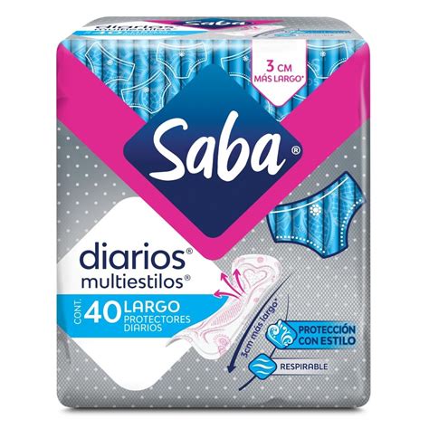 Protectores Diarios Saba Multiestilos Largos Pzas Walmart