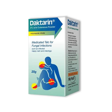 Daktarin 2 Percent Antifungal Powder 20g Mellericks Pharmacy Cork