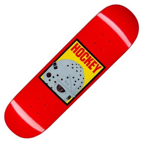 Hockey Skateboards Half Mask Red Skateboard Deck Skateboards