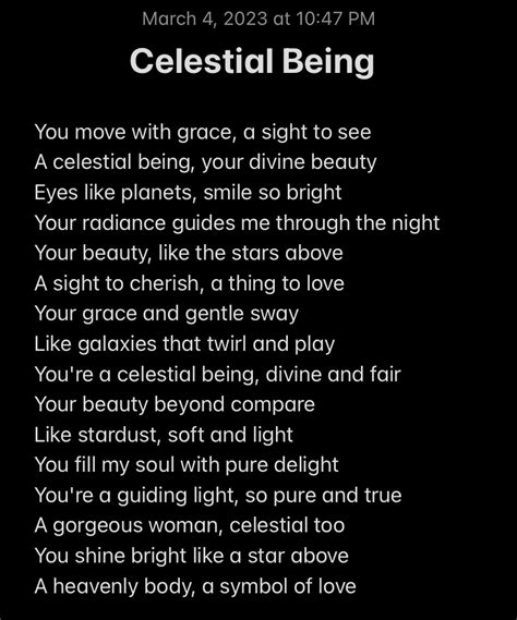 Celestial Being Poems For Proshat Opensea