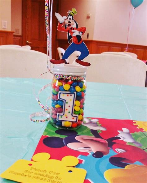 Mickey Mouse Clubhouse Theme Birthday Centerpiece Mickey Mouse