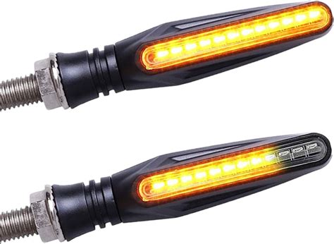 Fezz Pcs Intermitentes Led Moto Universales Intermitentes Moto