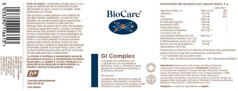 Gi Complex Biocare Y Acacia Profesionales Productos Naturales