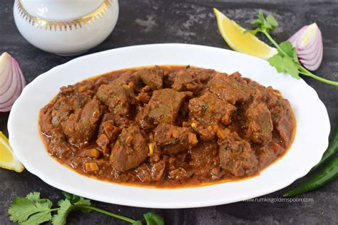 Kaleji Masala Mutton Liver Curry Mutton Liver Masala Recipe Rumki