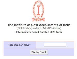 Icmai Result Dec Out Cma Inter Final Pass Percentage Toppers