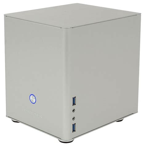 Cooltek Coolcube Mini Itx Tower Ohne Netzteil Silber Itx Geh Use