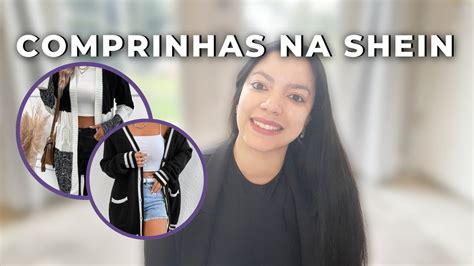 COMPRINHAS NA SHEIN 30 provando as peças cardigan e calças shein