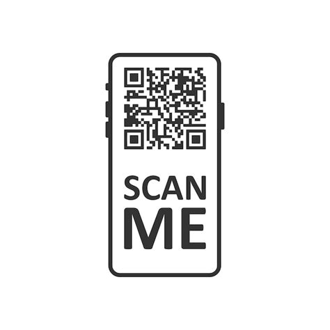 Qr Code Scan Symbol Im Flachen Stil Vektorgrafiken Zum Scannen Von