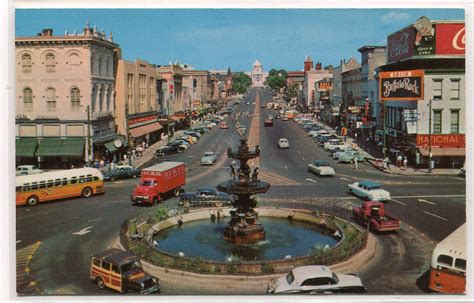 Dexter Avenue Street Scene Montgomery Alabama S Postcard United