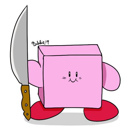 Square Kirby... With A Knife | Kirby With A Knife | Know Your Meme