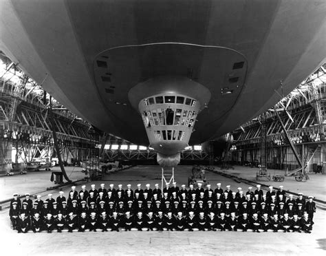 Uss Macon And Crew Picture Of Uss Macon Inside Hangar One S Flickr