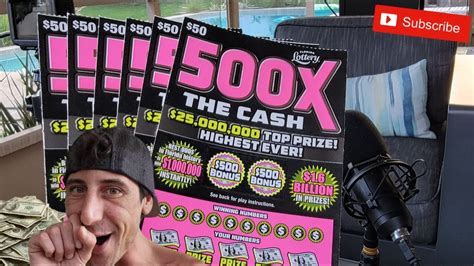 Big 50 500x The Cash Tickets Florida Lottery Youtube