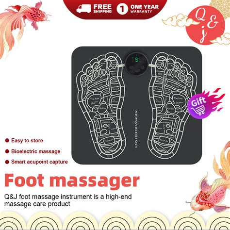 Upmax Ems Foot Massage Smart Pulse Physiotherapy Acupuncture Foot Mat Electrical Muscle