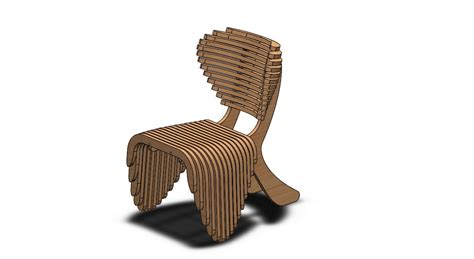 Parametric Chair Dxf Dwg File Vector File Digital Etsy