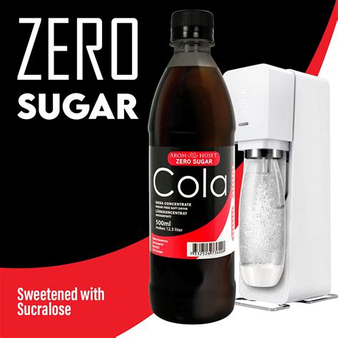 Zero Cola Soda Syrup Concentrate 500 Ml From Aromhuset Make 12 5