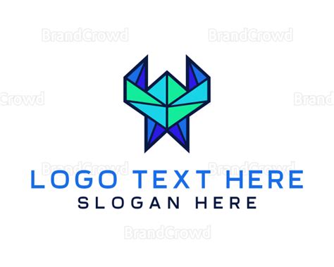 Tech Origami Pattern Logo | BrandCrowd Logo Maker